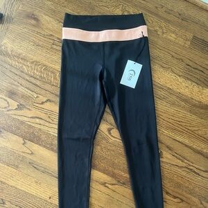 Zyia active peach band black light n tight hi-rise leggings size 4 (28) NWT
